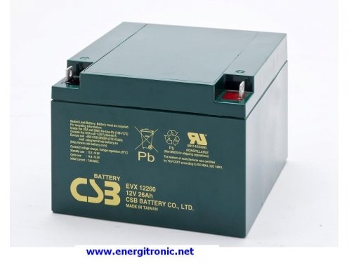 Baterias csb EVX12260 12v 26ah